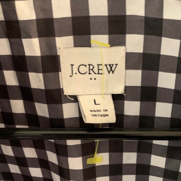 J.Crew Chic Signature Black Puffer Vest Fall Staple Sz L Gold Zipper EUC - Picture 2 of 11